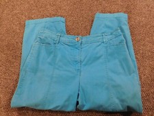 JM Collection Womens Pants 8 blue crop chino
