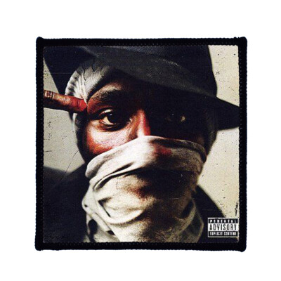 Quadratischer bedruckter Patch - Mos Def Schal zum Aufnähen Abzeichen in 3 Größen