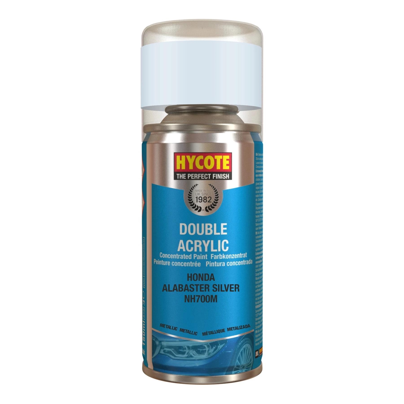 Hycote Double Acrylic Aerosol Car Spray Paint, Honda - Alabaster Silver, 150 ml - Image 2