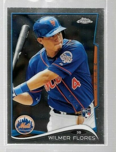 2014 Topps Chrome Wilmer Flores Rookie #67 Mets
