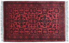 Afghan Khal Mohammadi Carpet 80x120 Hand-knotted Brown Geometric Orient 15