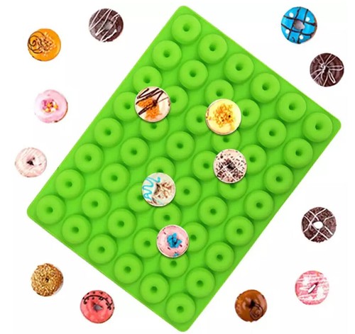 Silicone Mini Donut Pan Chocolate Mould 48 Cavity Candy Muffin Mold Ice Cube UK - Picture 5 of 10