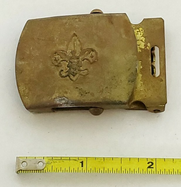 VINTAGE Boy Scouts Brass Belt Buckle Official BSA Boy Scouts of America