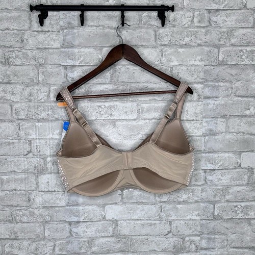 Playtex Love My Curves Bra Balconette 4823 Beige Underwire Full Coverage 44DD - Picture 4 of 9