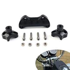 1.7 Handlebar Risers Top Clamp For Harley Dyna Softail Street Bob Sportster