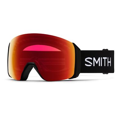 スキー・スノーボードアクセサリー SMITH 4D MAG BLACK CP PHOT RED MIRROR Smith 4D Mag XL Snow Goggles, Black Frame, ChromaPop