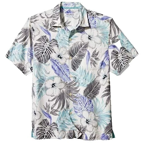 Tommy Bahama Silk Big & Tall Casual Button-Down Shirts for Men