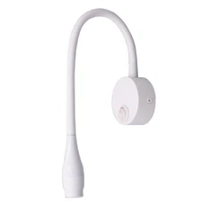 3W COB LED Wall Light Fixture Goose-neck Bedside Spotlight Button Picture Lamp