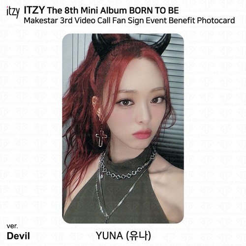 ITZY 8th Mini Album Born To Be Makestar 3rd Video Call Fan Sign Event Photocard - Picture 26 of 27