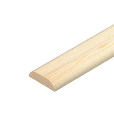 10x 35-40cm Flat pine trim moulding beading wooden timber  board D shape Mould