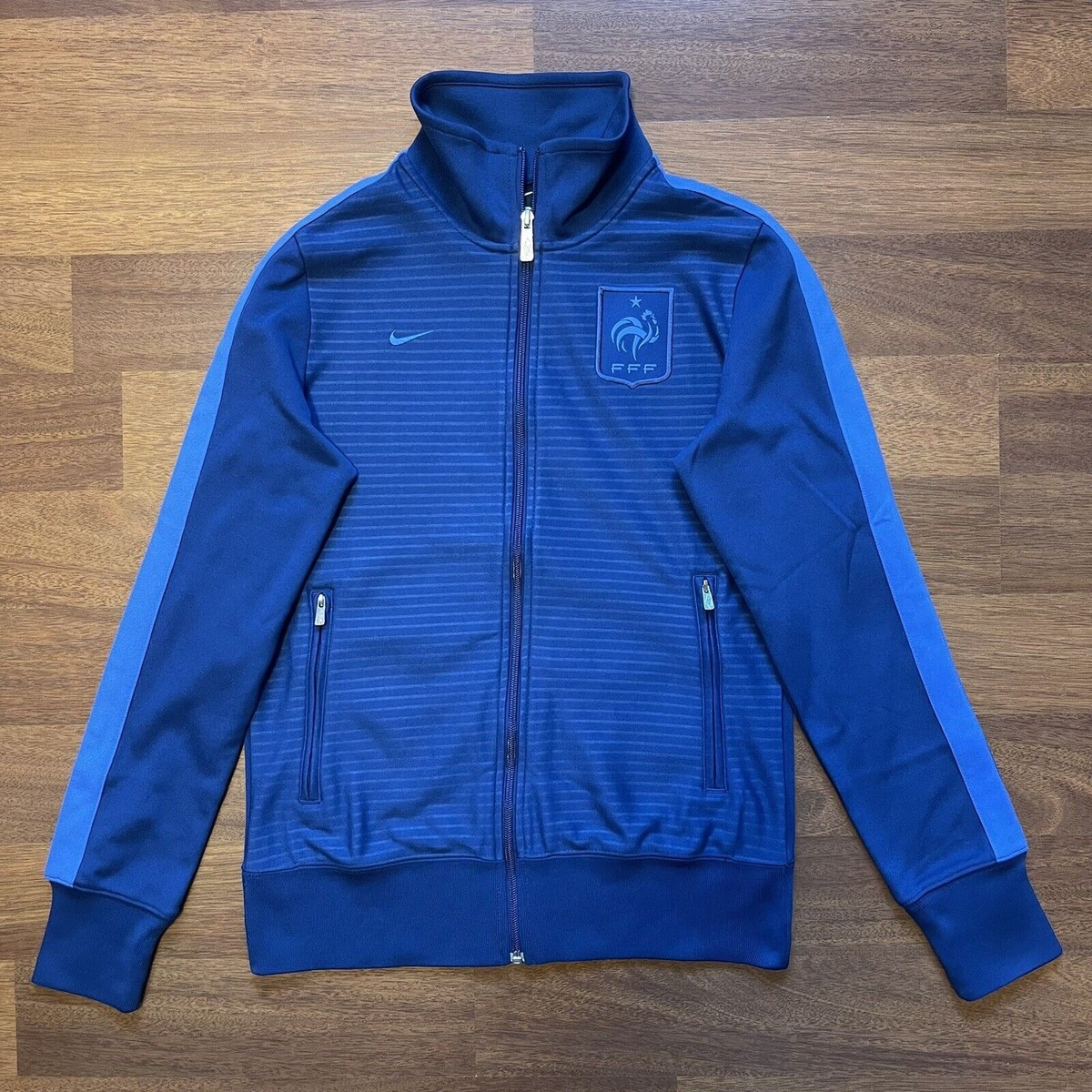 FRANCE NIKE N98 2012 EURO FOOTBALL SOCCER ANTHEM JACKET SIZE “L