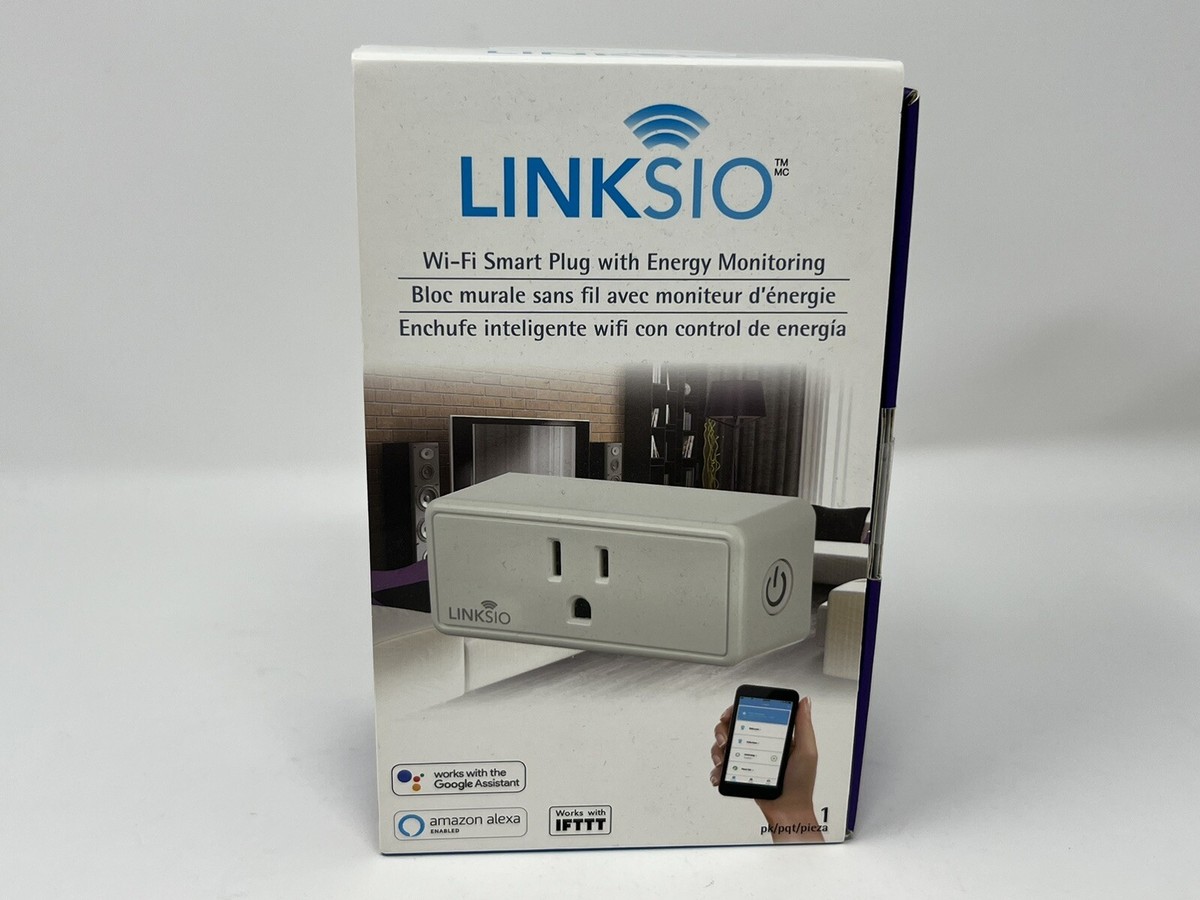 Linksio Wi-Fi Smart Plug with Energy Monitoring-BRAND NEW IN