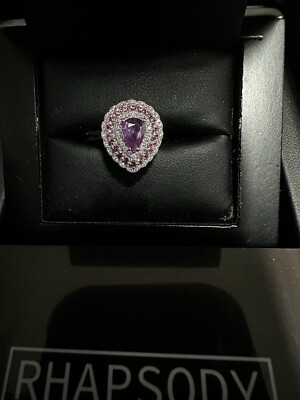 Rhapsody 950 Platinum AAAA Madagascar Purple Sapphire, Pink spinel Diamond (E-F)