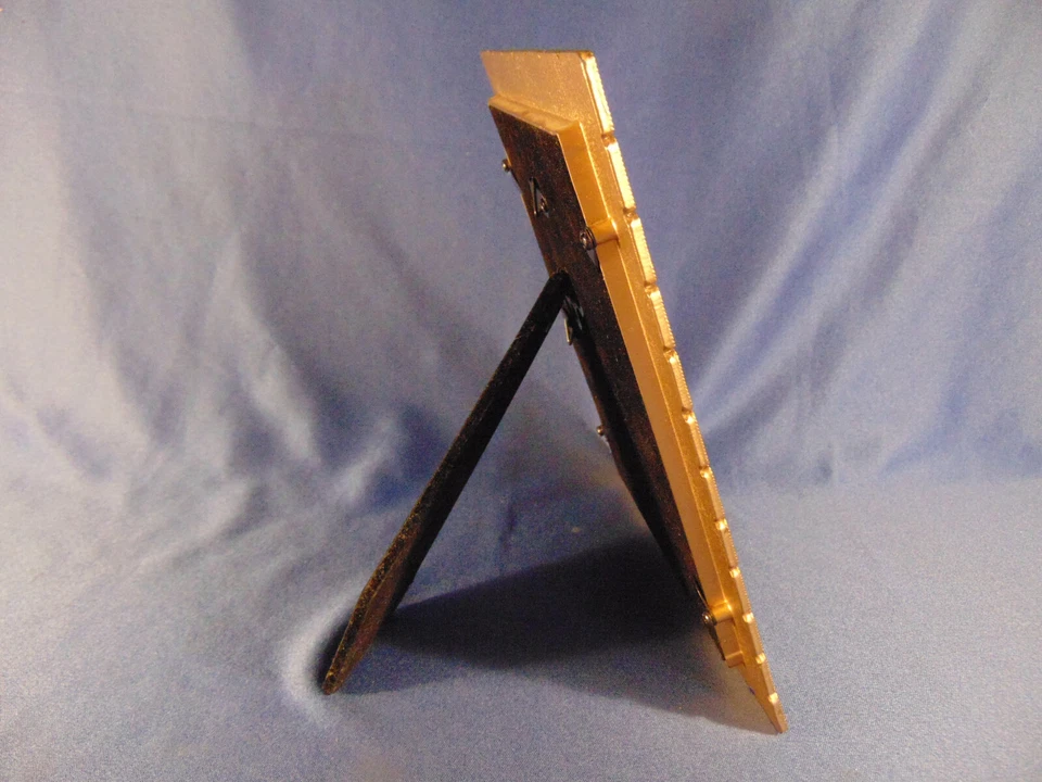 Hermoso marco de fotos contemporáneo 6 1/2" X 8 1/2" foto 4 1/2" x 6 1/2" bronce Foto 4 de 4