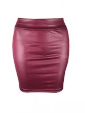 Women Summer Mini Skirts High-waist Slim Fittness Hip Pencil Skirts L 