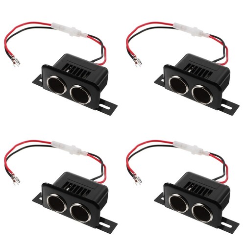 Set of 4 One to Two Sockets Car Outlet Cigarette Lighter - 第 6/12 張圖片