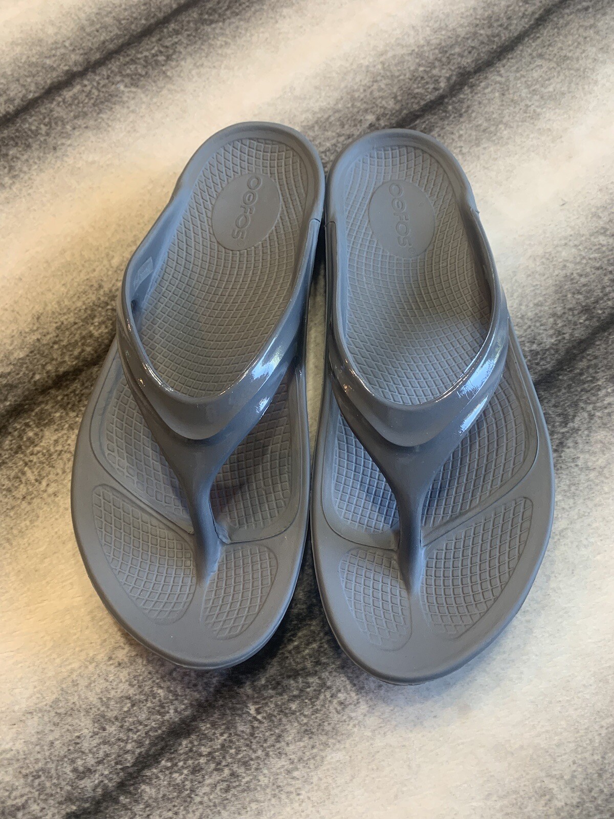 OOFOS OOlala Recovery Sandals Slate Womens Size 9 | eBay
