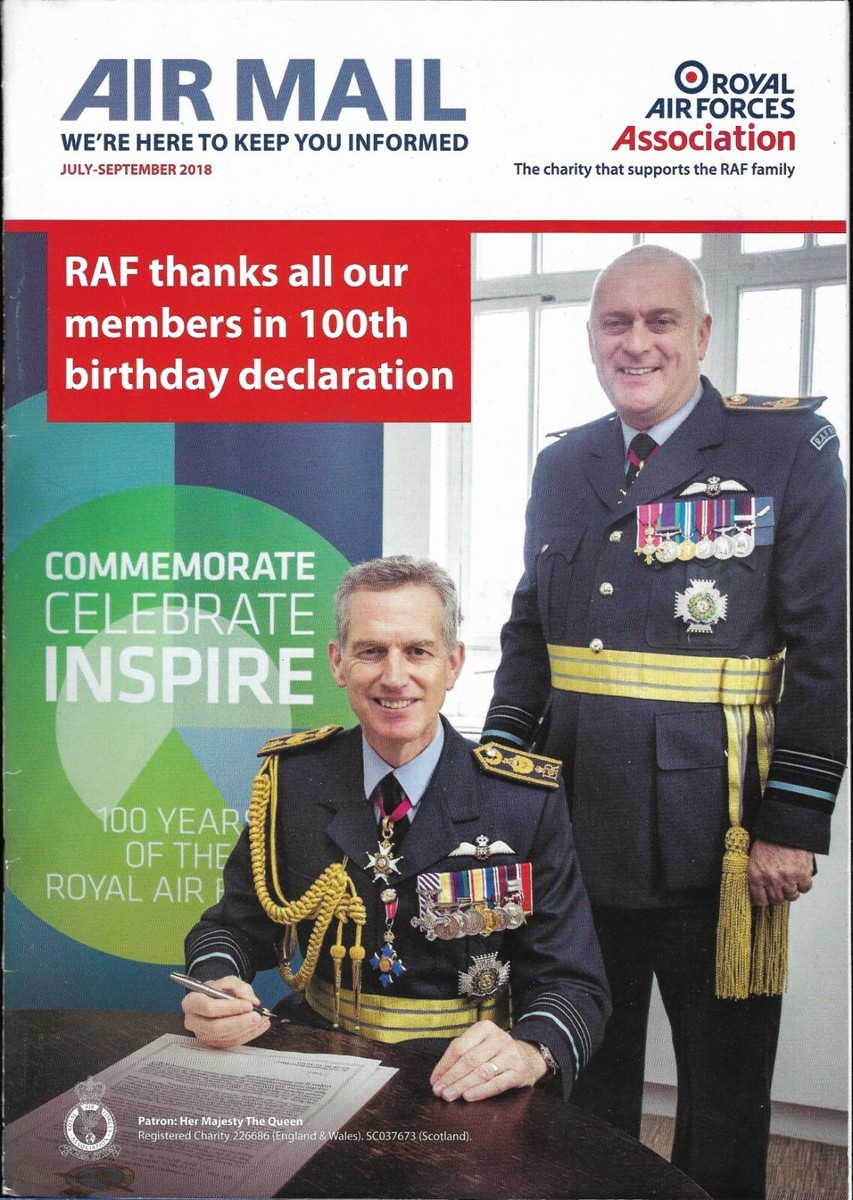 Royal Air Force Air Mail Magazine July-September 2018 UK