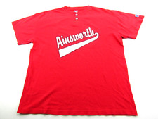 VINTAGE Ainsworth Jersey 12 Russell Athletic Mens XL Red Logo Retro Baseball