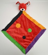 Baby GANZ Plush Puppy Dog Lovey Red Purple Orange Polka Dot Lookie-Loos Mini