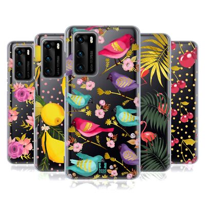 HEAD CASE DESIGNS PATTERN WITH GOLD PRINTS SOFT GEL CASE FOR HUAWEI PHONES 4
