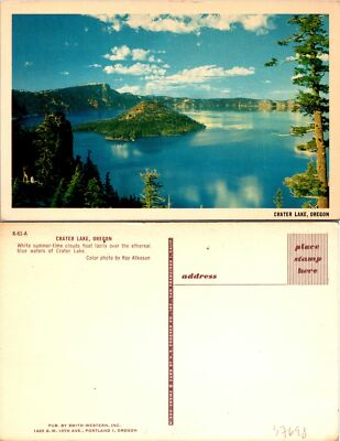 Crater Lake OR Full View Postcard Unused (37698)