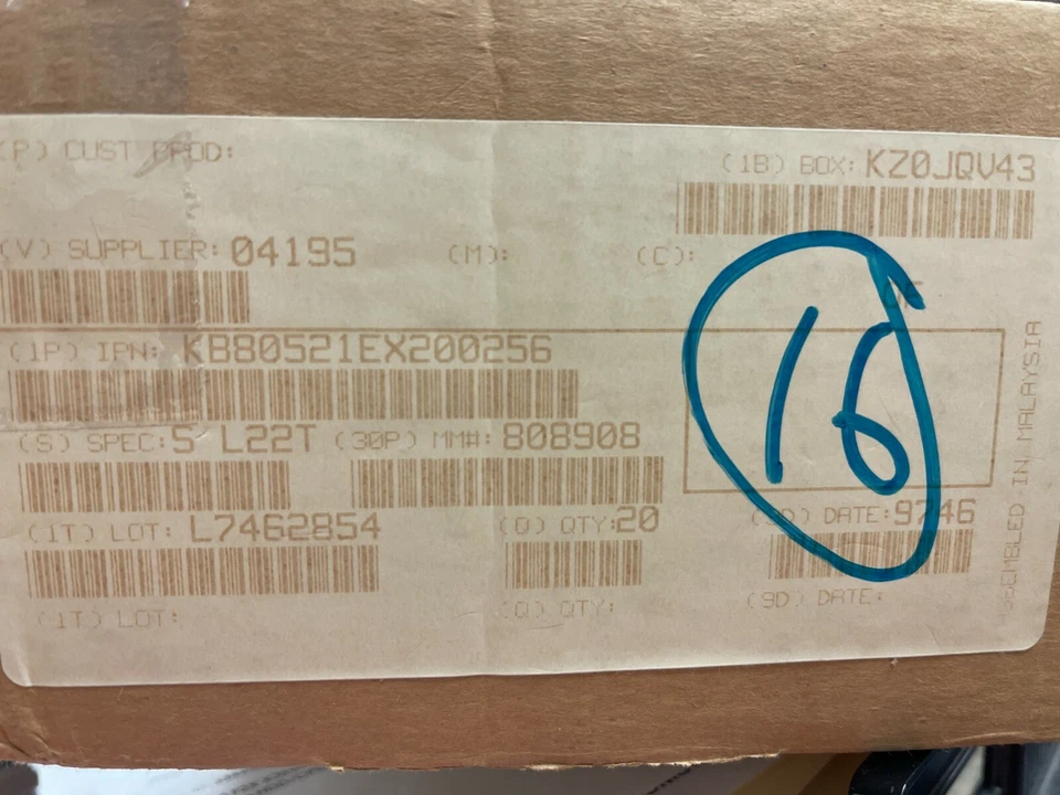 Vintage & NEW Intel Pentium Pro 200MHz KB80521EX200 SL22T Socket 8 CPU Gold Top - Image 2 of 2