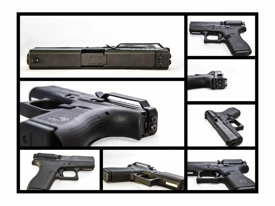 Clipdraw Belt Clip for Glock 43 43X & 48 9mm IWB Black Ambidextrous Clip Holster - Image 3 of 4