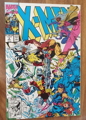 X-MEN # 3 MARVEL COMICS 1991 JIM LEE ART | eBay