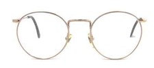 New Club LA 7305 Small P3 Metal Faint Gold Eyeglasses 45 mm Austria 1990s NOS
