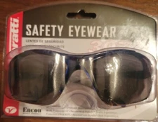 ENCON VERATTI 307 SAFETY GLASSES, CLEAR SCRATCHCOAT LENS, BLUE FRAME (1 PAIR)