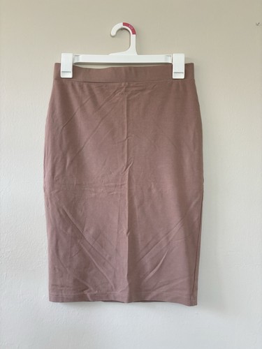 Forever 21 Skirt Size Medium Pencil Jersey Stretch Mauve Dusty Pink