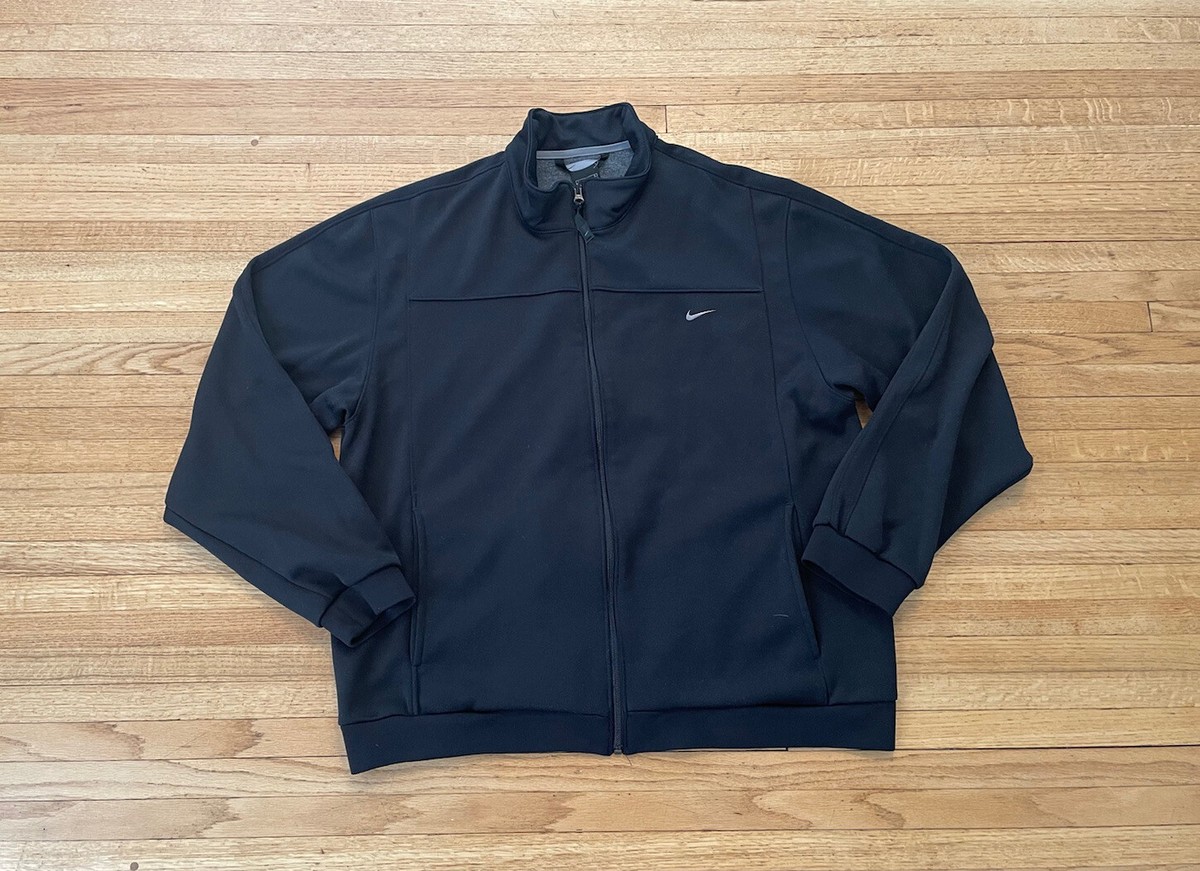 Vintage Nike Full Zip Track Jacket Mens L Black EUC Soccer Vintage Nike Full Zip Track Jacket Mens L Black EUC Soccer