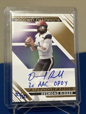 2022 Upper Deck Goodwin Champions Desmond Ridder INSCRIBED Auto /50