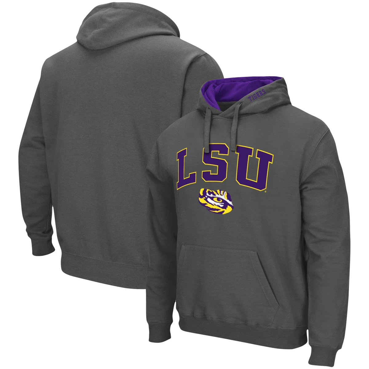 Grey lsu hotsell hoodie