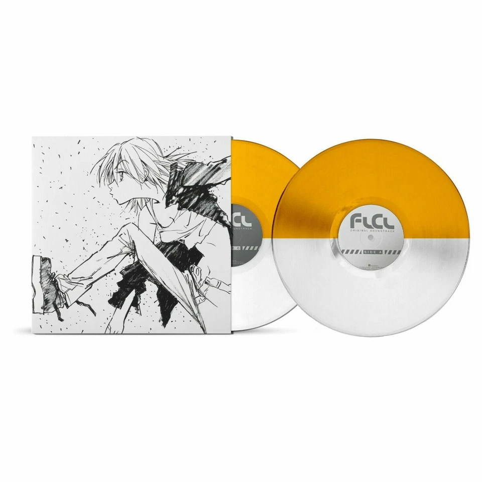 FLCL Vinyl Record Soundtrack The Pillows 2 x LP Color Haruko’s Vespa Anime Manga - Image 3 of 4
