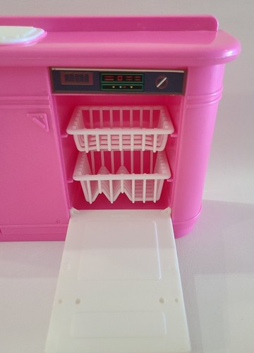 Vintage Barbie Puppe Küche Spüle & Stuhl 2 Teile nicht komplett Mattel 1990 lesen - Bild 3 von 12
