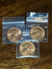 BU 1944 S 1944 D 1944 P Lincoln Wheat Cent 3 Brilliant Uncirculated Coins