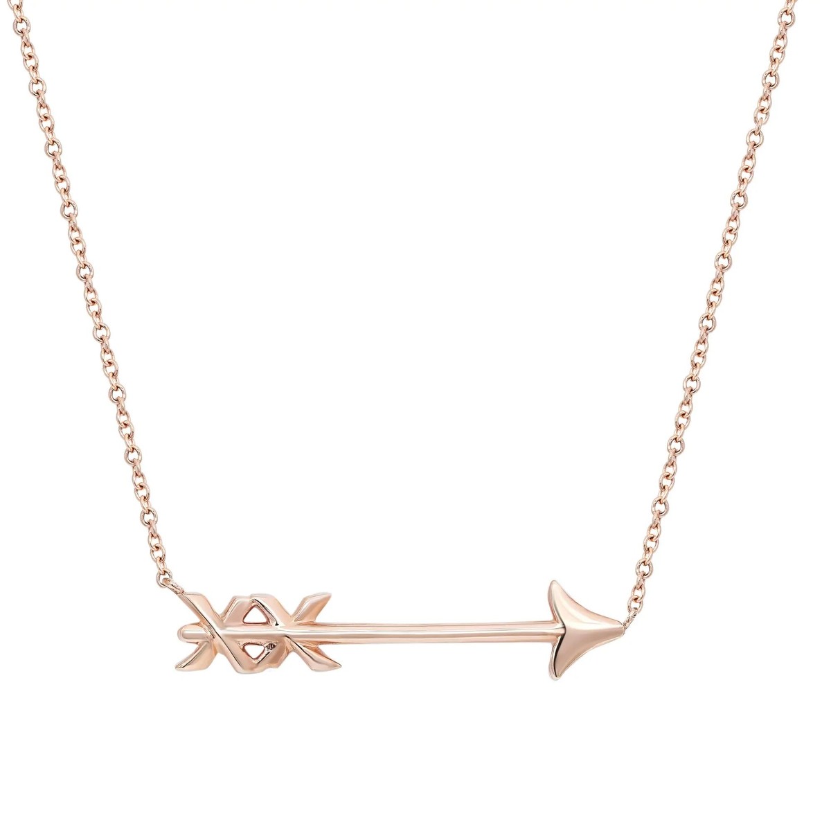 Tiffany Paloma's Graffiti Arrow Pendant Necklace 18K Rose