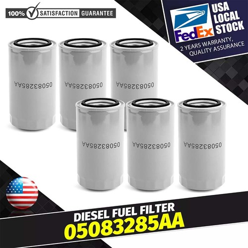 6X DIESEL ENGINE OIL FILTER 5083285AA For 1989-2020 DODGE RAM CUMMINS 5.9L 6.7L