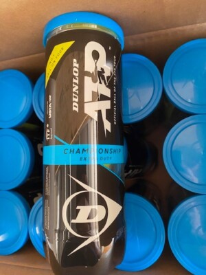 (12 CANS) Dunlop ATP Championship Extra Duty Tennis Balls / 36 Total Balls