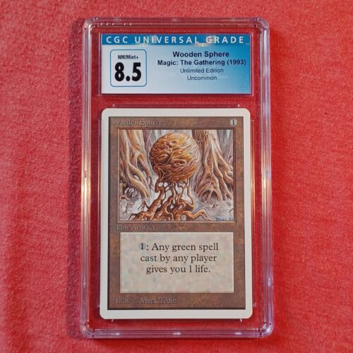 Magic The Gathering MTG Unlimited Edition: Wooden Sphere - CGC 8.5 NM Mint - Afbeelding 1 van 2