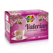 THERBAL VALERIAN / VALERIANA TEA INFUSION HERBS 25 BAGS