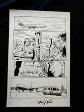 VAL MAYERIK Signed Badger #3 pg 7 HAND DRAWN COMIC INTERIOR PAGE 17"x11" #VM