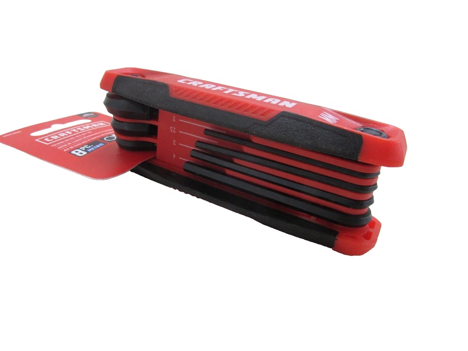 NEW! CRAFTSMAN TOOLS 8-pc. METRIC FOLD-UP HEX KEY WRENCH SET, CMHT26007 - Image 2 of 4