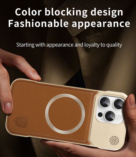 For iPhone 13 14 15 16 Pro Max Aromatherapy Phone Case Wireless Charging Leather - 第 12/16 張圖片