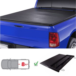 8 Ft 96 Bed Lock Soft Tri Fold Tonneau Cover For 2015 2018 Ford F 150 Styleside Ebay