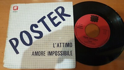 7. POSTER - DER AUGENBLICK / UNMÖGLICHE LIEBE - OBSCURE GROUP POP ITALIEN 1980