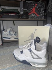 Air Jordan Retro 4 Midnight Navy Great Condition size UK12 US13 bargain No Box