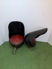 2 Vintage Dietz 9-51 SAE -W2-69 Gehäuse Sealed Beam Signal GE 4633R Red & Clear.